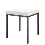 Stool with cushion, L x W 40 x 40 cm, frame color anthracite