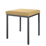 Stool with cushion, L x W 40 x 40 cm, frame color anthracite