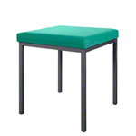 Stool with cushion, L x W 40 x 40 cm, frame color anthracite
