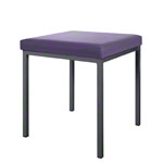 Stool with cushion, L x W 40 x 40 cm, frame color anthracite