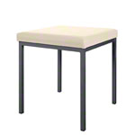 Stool with cushion, L x W 40 x 40 cm, frame color anthracite