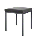 Stool with cushion, L x W 40 x 40 cm, frame color anthracite