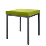 Stool with cushion, L x W 40 x 40 cm, frame color anthracite
