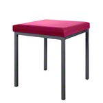 Stool with cushion, L x W 40 x 40 cm, frame color anthracite