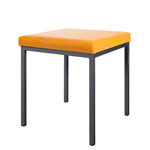 Stool with cushion, L x W 40 x 40 cm, frame color anthracite