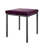Stool with cushion, L x W 40 x 40 cm, frame color anthracite