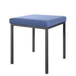 Stool with cushion, L x W 40 x 40 cm, frame color anthracite