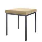 Stool with cushion, L x W 40 x 40 cm, frame color anthracite