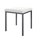 Stool with cushion, L x W 40 x 40 cm, frame color anthracite