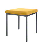 Stool with cushion, L x W 40 x 40 cm, frame color anthracite