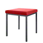 Stool with cushion, L x W 40 x 40 cm, frame color anthracite