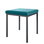 Stool with cushion, L x W 40 x 40 cm, frame color anthracite
