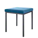 Stool with cushion, L x W 40 x 40 cm, frame color anthracite