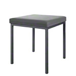 Stool with cushion, L x W 40 x 40 cm, frame color anthracite