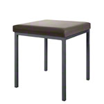 Stool with cushion, L x W 40 x 40 cm, frame color anthracite