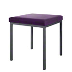 Stool with cushion, L x W 40 x 40 cm, frame color anthracite