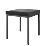 Stool with cushion, L x W 40 x 40 cm, frame color anthracite
