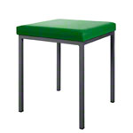 Stool with cushion, L x W 40 x 40 cm, frame color anthracite