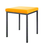 Stool with cushion, L x W 40 x 40 cm, frame color anthracite