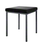 Stool with cushion, L x W 40 x 40 cm, frame color anthracite