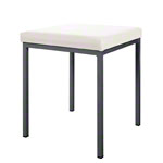 Stool with cushion, L x W 40 x 40 cm, frame color anthracite