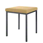 Stool with cushion, L x W 40 x 40 cm, frame color anthracite
