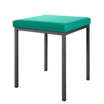 Stool with cushion, L x W 40 x 40 cm, frame color anthracite