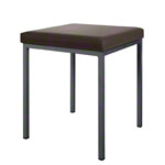 Stool with cushion, L x W 40 x 40 cm, frame color anthracite