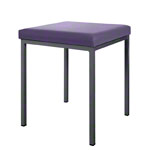 Stool with cushion, L x W 40 x 40 cm, frame color anthracite