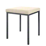Stool with cushion, L x W 40 x 40 cm, frame color anthracite
