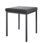 Stool with cushion, L x W 40 x 40 cm, frame color anthracite