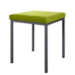 Stool with cushion, L x W 40 x 40 cm, frame color anthracite