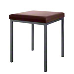 Stool with cushion, L x W 40 x 40 cm, frame color anthracite