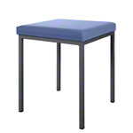 Stool with cushion, L x W 40 x 40 cm, frame color anthracite