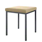 Stool with cushion, L x W 40 x 40 cm, frame color anthracite