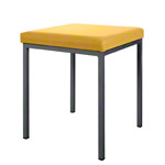 Stool with cushion, L x W 40 x 40 cm, frame color anthracite