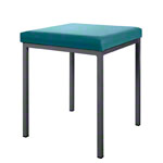 Stool with cushion, L x W 40 x 40 cm, frame color anthracite