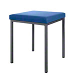 Stool with cushion, L x W 40 x 40 cm, frame color anthracite