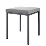 Stool with cushion, L x W 40 x 40 cm, frame color anthracite