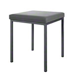 Stool with cushion, L x W 40 x 40 cm, frame color anthracite