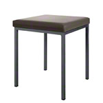 Stool with cushion, L x W 40 x 40 cm, frame color anthracite