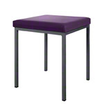 Stool with cushion, L x W 40 x 40 cm, frame color anthracite
