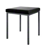 Stool with cushion, L x W 40 x 40 cm, frame color anthracite