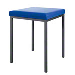 Stool with cushion, L x W 40 x 40 cm, frame color anthracite