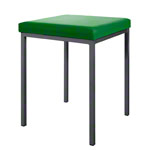 Stool with cushion, L x W 40 x 40 cm, frame color anthracite