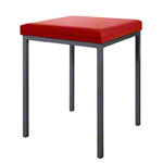 Stool with cushion, L x W 40 x 40 cm, frame color anthracite