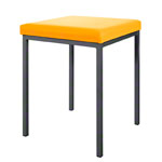 Stool with cushion, L x W 40 x 40 cm, frame color anthracite