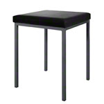 Stool with cushion, L x W 40 x 40 cm, frame color anthracite