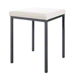 Stool with cushion, L x W 40 x 40 cm, frame color anthracite