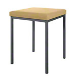 Stool with cushion, L x W 40 x 40 cm, frame color anthracite